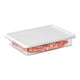 thumbnail image 5 of Contenedor para almacenar productos frescos (1 unidad), caja organizadora para refrigerador, recipiente hermético de plástico con drenaje para frutas y verduras., 5 of 9