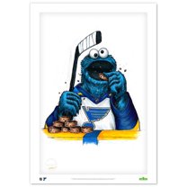 Cookie Monster St. Louis Blues 14" x 20" Sesame Street Limited Edition Fine Art Print