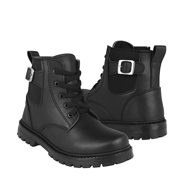 BOTINES CASUALES NIÑO STYLO 2172-1 SIMIPIEL NEGRO Stylo 2172-1