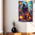 thumbnail image 4 of Finnish Lapphund Dog Picture Fantastic Poster Unframe, Finnish Lapphund Dog Canvas Frame Ready to Hang - Abstract Canvas Wall Art - Office Decorations For Work, 4 of 6