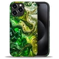 thumbnail image 2 of FKBRCL4U Compatible with iPhone 16 Pro Max Matte Case, Abstract Green Liquid Swirling Alcohol Pattern for Girl Full Body Design Soft Silicone Drop Shock Scratch Protection for iPhone 16 Pro Max, 2 of 7