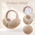 thumbnail image 3 of Adjustable Winter Ear Muffs for Women & Men – Foldable Faux Fur Earmuffs, Fluffy Ear Warmers for Cold Weather, 3 of 7