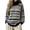 Gray, variant on Bexdxz Women's Vintage Fair Isle Turtleneck Sweater, Nordic Icelandic Knit Oversized Chunky Pullover, Retro Color Block Fall Winter Christmas Ski Jumper Coffee XL
