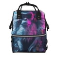 thumbnail image 1 of Fotbe Hip-Hop Glasses Gorilla Mochila Maternidad - Lona de Sarga Impermeable, Mochila de Pañales de Gran Capacidad con Múltiples Bolsillos y Correas Ajustables, 1 of 6