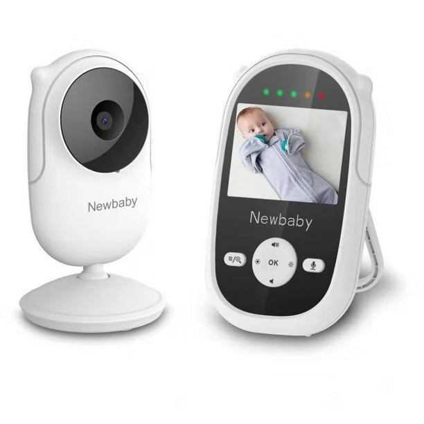 Ltteny Wireless Video Baby Monitor with Camera Auto Night Vision White
