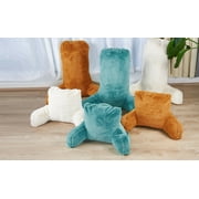 Home Soft Things Faux Fur Bedrest Pillow - Teal Green - 20 x 18 x 17