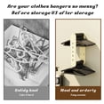 thumbnail image 4 of Clothing & Closet Storage Hangers Organiser Space Saving Hangers Organiser, Retractable Clothes Rack Organiser, Sturdy Hangers For Balcony, Wardrobe, Washing Machine, 4 of 7