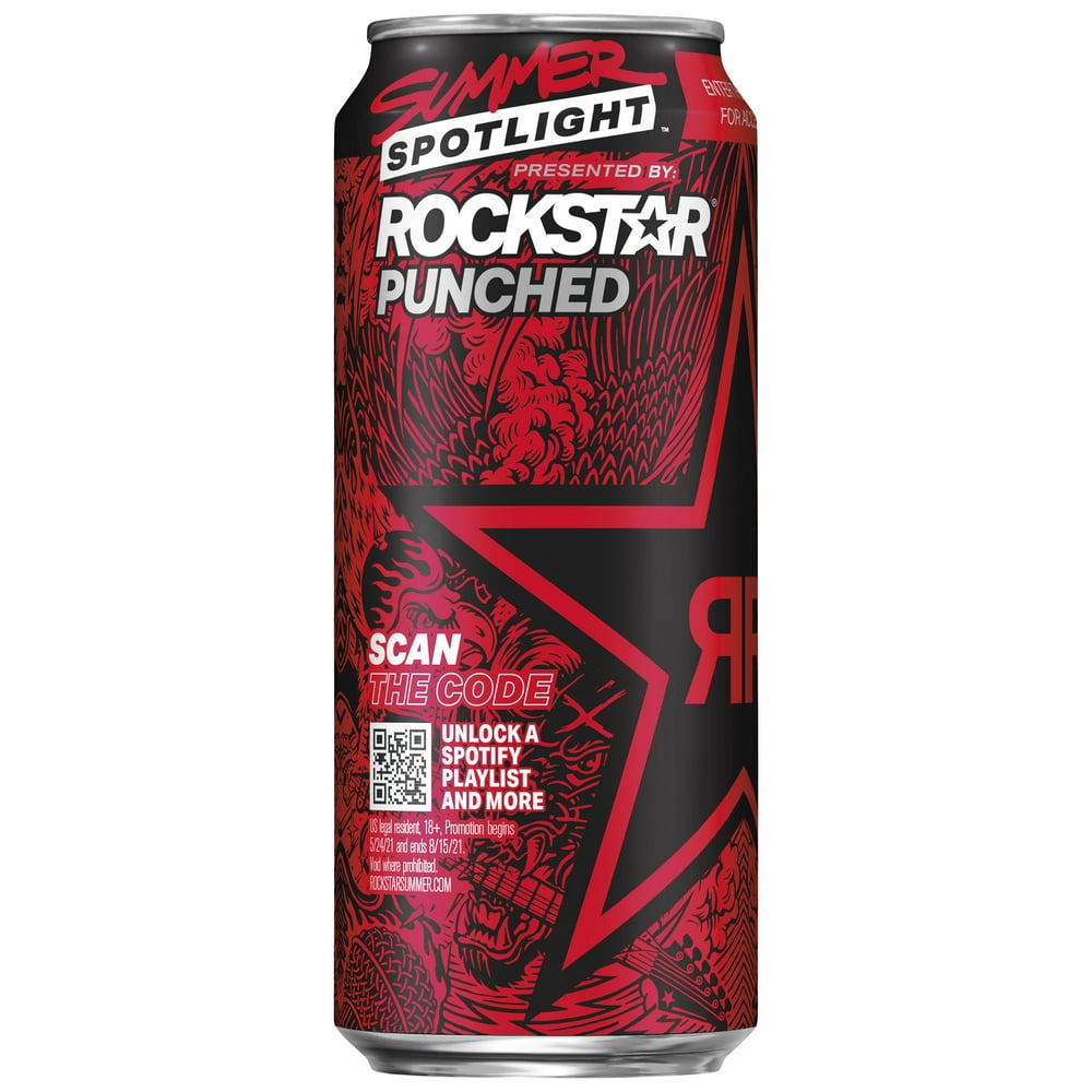 Rockstar Punched Fruit Punch Energy Drink, 16 fl oz