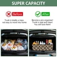 thumbnail image 3 of Collapsible Car Trunk Organizer with Handles 600D Oxford for Car Kitchen and Home Storage, Brownish Red and Black 13× 10.2×10.8inch, 3 of 6