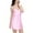 e-1661Light Pink447, variant on Hifoo Women Satin Nightgown Nightdress Loose Fit Long Camisole Sleepshirt With Lace Trim For Comfortable And Sleep Leisure Solid Color Sleepwear