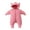 Pink, variant on Toddler Kid Jumpsuit Pants Clothes Winter Toddler Baby Boys Girls Long-sleeve Padded Hooded Romper Suit Summer Jumpsuit For Girls Boys