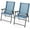 Blue, variant on PINDEE Patio Folding Chairs Set of 2, Outdoor Sling Chairs with Breathable Fabric Back & Seat, Portable Dining Camping Chairs for Poolside, Yard, Garden, Deck, Lawn, Beach (Mint Green)