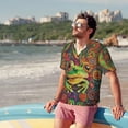 thumbnail image 5 of Mens Short Sleeve Button Up Shirts, Casual Party Shirts Stylish Beach Shirt Gifts for Men, 5 of 7
