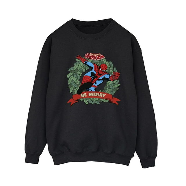 The Amazing Spider-Man Womens Be Merry Sweatshirt