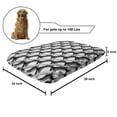 thumbnail image 2 of Abstract Pet Bed, Continuous Modern Swirl Ornamental Halftone Background Engraving Like, Resistant Pad for Dogs and Cats Cushion with Removable Cover, 24" x 39", Charcoal Grey and White, by Ambesonne, 2 of 4
