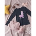 thumbnail image 3 of Beautiful Lama Bride Long Sleeve Toddler -Image by Shutterstock,  4 Toddler, 3 of 4