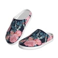 thumbnail image 2 of KLL Rose Flowers Pattern Adult Unisex Cozy Slippers,Fuzzy Slip-on Slippers TPR Sole Slippers Comfort Plush Home Footwear for Indoor & Outdoor-13, 2 of 7