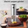 thumbnail image 3 of Pequeño Molinillo Portátil One Touch Coffee Grinder Sal Y Pimienta 1/2 PCS Operada Transparente Ajustable para Acampar BBQ, 3 of 9