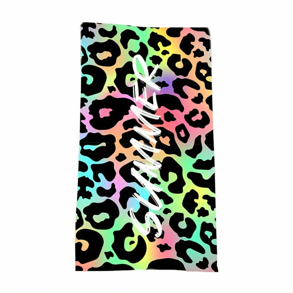 AUQ Beach Towels,Breathable Comfort Quick Dry Beach Towel,150D Filament Personalized Beach Towels for Kids,Style2,14"x30"