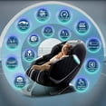 thumbnail image 3 of Massage Chair Zero Gravity, HealthRelife Full Body Recliner with Heat SL Track 24 Airbags, Thai-Stretch Bluetooth Speaker, Black&Grey, 3 of 9
