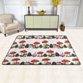 thumbnail image 2 of Dreamtimes Cute Fall Mashroom Area Rug 72x48in Autumn Theme Non-Slip Floor Carpet Comfort Floor Mats Decor for Indoor Living Dining Room and Bedroom Area, 2 of 7