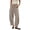 A-Khaki1159, variant on Drawstring Waist Barrel Pants for Women Elastic Band City Trip Cropped Trouser