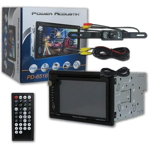 Power Acoustik PD651B Double DIN 2DIN 6.5 Touchscreen Car DVD MP3 CD