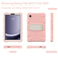 thumbnail image 4 of SaniMore Tri-layer Hybird Case for Samsung Galaxy Tab A9 8.7" 2023 SM-T550 SM-P550, Rugged PC Shell Silicone Anti-drop Shockproof Hidden Kickstand Heavy Duty Protective Cover, Cherrypink, 4 of 17