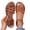 Light Brown, variant on Womens Flat Sandals Platform Slip on Open-Toe Ankle Strap Boho Casual Orthopedic Sandals Arch Support Soft Walking Shoes Multicolor 43(US-10)