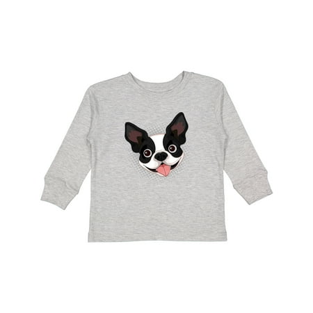 

Inktastic Boston Terrier Dog Gift Gift Toddler Boy or Toddler Girl Long Sleeve T-Shirt