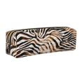 thumbnail image 1 of Balery Watercolor Zebra Estuche de Lápices de Cuero Impreso, Estuche para Suministros de Arte, Estuche de Lápices con Cremallera, Estuche de Almacenamiento de Papelería, 1 of 7