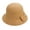 Beige, variant on Eoperou Solid Color Wide Brim Round Dome Warm Woolen Hat Women Autumn Winter Elegant Bowknot Decor Felt Fedora Hat Daily Wear