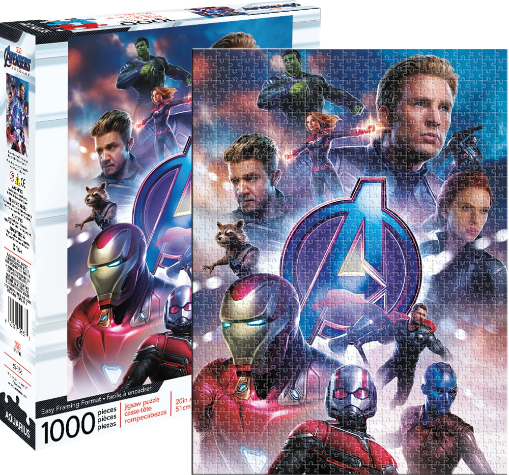 Marvel Avengers set of 2 500 piece jigsaw puzzles 480mm x 340mm pl 
