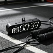 Large Gym Timer Clock Gym Stopwatch Count Down/Up Workout Timers Interval Clock with Remote LED Interval Training Timer by LUVNIMB