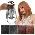 thumbnail image 4 of 3D Air Bangs Hair Topper Extension Invisible Seamless Thin Neat Air Bangs # Black, 4 of 7
