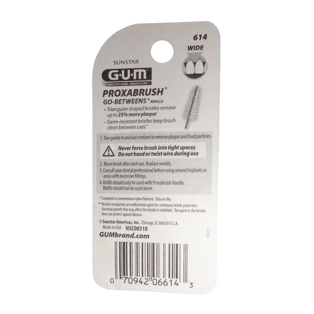 GUM Proxabrush Go-Betweens Cleaners Wide - 10 CT
