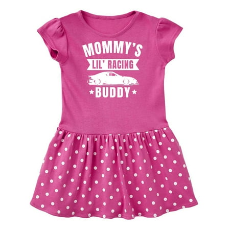 

Inktastic Mommys Lil Racing Buddy Gift Baby Girl Dress