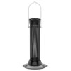 Droll Yankees Onyx Clever Clean and Fill Finch Magnet Bird Feeder, 12-Inch, Black