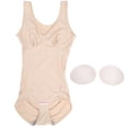 thumbnail image 1 of Body moldeador adelgazante con escote en V y sujetador para mujer, entrenador de cintura, Body con Control de barriga (caqui) L, 1 of 5