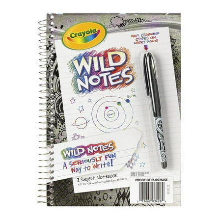 Crayola Wild Notes Notebook