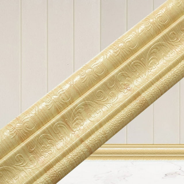 MesaSe 3D Wallpaper Border Peel And Stick Wall Border Foam Borders Removable Self Adhesive Tiles Sticker For Kitchen