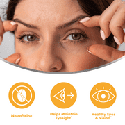 Focus Factor Brain and Vision Supplement (120 Count) - Eye Vitamin, Mineral Supplement with Lutein & Zeaxanthin – Memory, Concentration and Focus