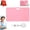 Pink, variant on 2026 Erasable Badge Note, Reusable Erasable Whiteboard, Vertical/Horizontal Pocket Notebook with Badges Clip, Ballpoint Pen Write&Alcohol Wipeable Notepad for Nurses Doctors