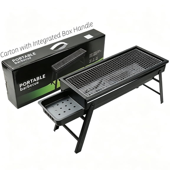 Portable Charcoal Grill, Portable Tabletop BBQ for Outdoor Cooking | Compact Folding Grill for Camping, Hiking, Picnics & Travel