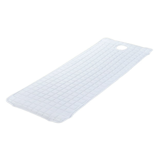 Funda antideslizante para camilla de masaje con orificio facial, 190 x 80 cm Blanco