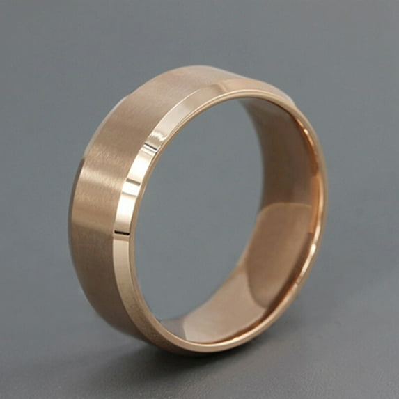 Punk Ring Cool Comfortable to Wear Simple Creative Titanium Steel Wide Band Ring for Cocktail Bar Club