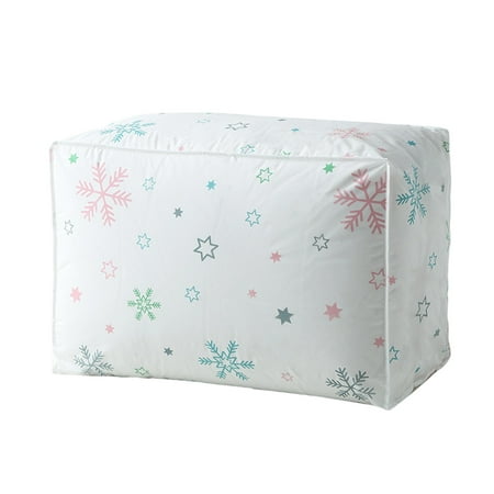 

Zlekejiko 45cmX90cm Storage Bag Quilt Large Capacity Drawstring Bundle Mouth Packing Bag PEVA Clothing Finishing Moistures Prove Quilt Bag