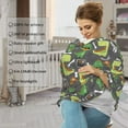thumbnail image 4 of Haiem Cartoon Dinosaurs (2) Baby Nursing Cover & Nursing Poncho - Multi Use Cover for Baby Car Seat Canopy, Stroller Cover, 360°Full Privacy Breastfeeding Coverage, 4 of 9