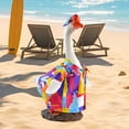 thumbnail image 4 of Porch Goose Costume Set - White Goose Decorated Shirt for Outdoor Garden, Courtyard & Lawn Goose Statues, Durable Fabric Outfit for Festive & Daily Decor, Perfect Goose Accessory, 23in, C, 4 of 7