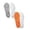 Grey 1PCS & Orange 1PCS, variant on Shadoumai 2026 New Steppers Insoles for Men & Women,4D Cloud Massage Memory Foam Insoles with Arch Support,Comfortable and Breathable